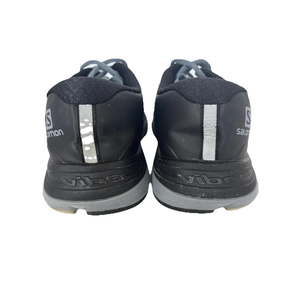 Salomon Sonic Ra Max 2 Running Shoes Mens 9.5 Black Blue 407898 Low Top Lace Up